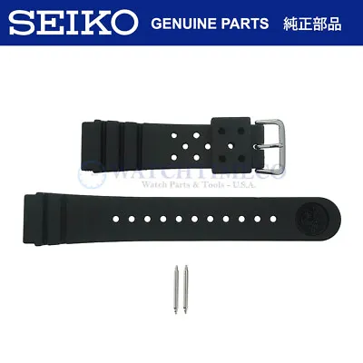 Genuine Seiko 4F24ZZ 22mm Divers Watch Strap + Pins For SKX173 SKX007 SKX009 • $22.95