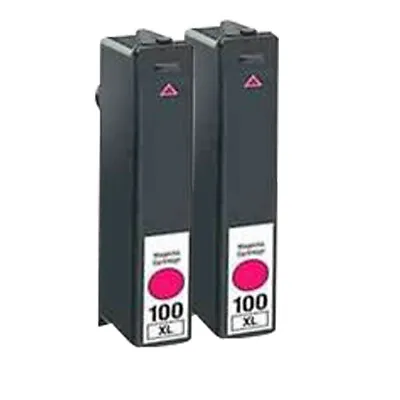 2 Magenta Ink Cartridge For Lexmark S815 S605 S505 205 S305 S402 705 S602 100XL • £6.11