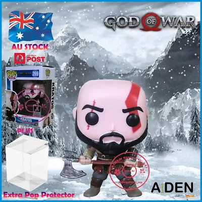 ❄️ Funko Pop Games God Of War 4 Classic Kratos + Pop Protector AU NEW ❄️ • $44.50