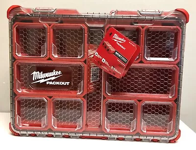 Milwaukee PACKOUT Compartment Impact Resistant Portable Small Parts Organizer • $30