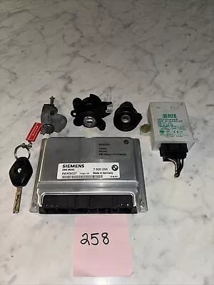 BMW E46 323i AT MS42 ENGINE CONTROL MODULE DME ECU EWS IGNITION KEY 99-00 • $220