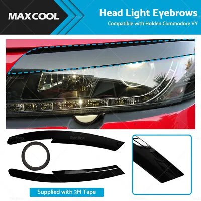 2x Suitable For Holden Commodore VY Headlight Eyelids Eyelid Eyebrows Eye Lids • $33.59