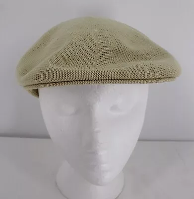 Vintage Leyton Made In USA Newsboy Cabbie Golf Straw Green Hat Medium Or Large • $11.99