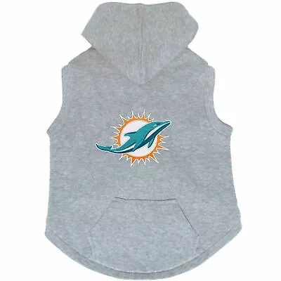 Miami Dolphins Dog Cat Premium Hoodie Sweatshirt Embroidered Patch Choose Sz • $17.95