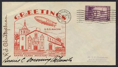 U.s. 1934 First Flight Of The Zeppelin Uss Macon Of The Us Navy Crashed During A • $69.99