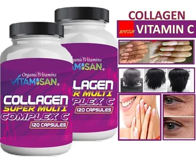 COLAGENO Collagen  Hydrolysate With Vitamin C ANTIANGING Colageno 240 CAPS • $16.50