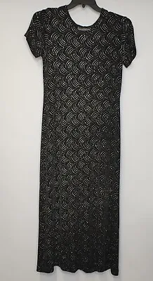 Vintage Molly Malloy Evening Dress Size 8 Sparkly Prism Maxi Made In USA • $34.99