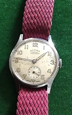 Vintage Men’s Rytima H Samuel Manchester Trench Style Watch With Sub Dial Swiss • £25