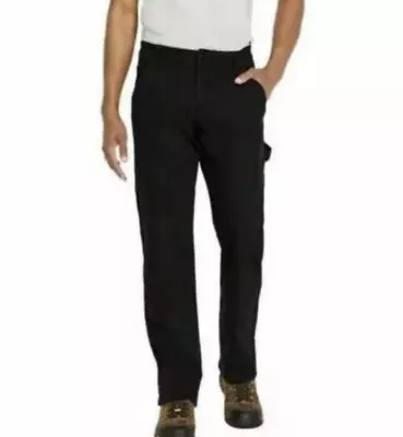 CAT Caterpillar Men's Workwear Carpenter Black Denim Jeans Means 34 X 30 Great • $33.25