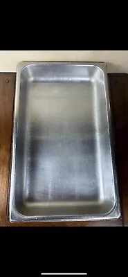 Stainless Steel SteamTable Food Serving Pan Tray 21  X 12.75  X 2.5  Chafin Dish • $15