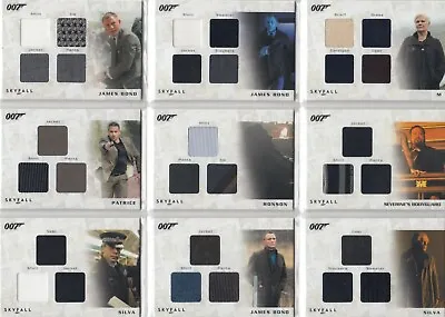 2011 James Bond Autographs & Relics Costume / Relic Card Selection • £17.99