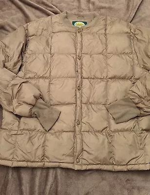 Cabela's Premier Northern Goose Down  Puffer Coat  Size 2XL Tall  Brown/Tan • $76.65