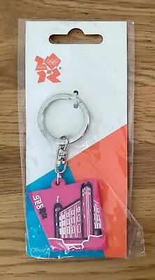 Official London 2012 Olympic Games Metal / Rubber Key Ring In Original Packaging • £2.29