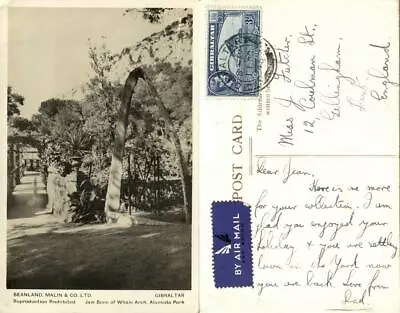 Gibraltar Alameda Park Jaw Bone (1946) RPPC Postcard • £9.63