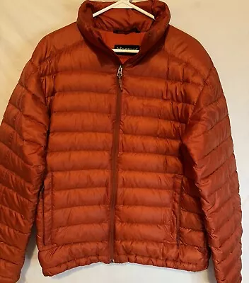 Marmot Men’s Puffer Jacket Coat 700 Fill Down Size Medium Burnt Orange • $59