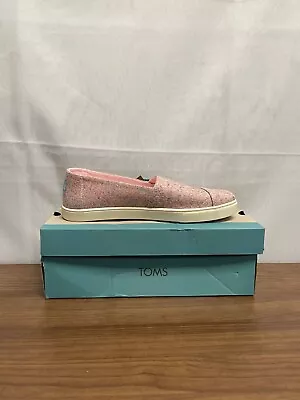 Toms Alpargata Cupsole 10019542 Womens Pink Slip On Casual Shoes Size 9.5 • $39.99