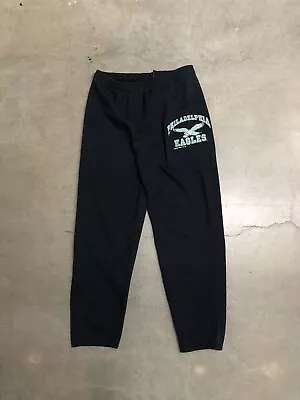 Vintage 90’s Philadelphia Eagles Logo7 NFL All Black Sweatpants Men’s Medium • $84.99