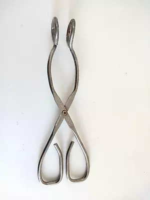 Vintage Vaughan 7 3/4 Inch Kitchen Tongs Steel Chicago Made In USA • $6