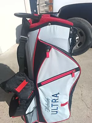 New Michelob Ultra Lightweight Golf Stand Carry Bag W Cover Free Shipping • $170