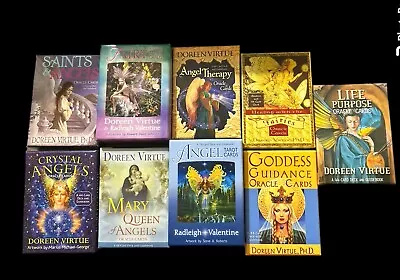 Doreen Virtue Oracle Cards & Guidebooks - Set Of 9 • $80