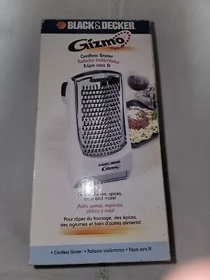 New 2003 Black & Decker Gizmo Automatic Cordless Grater GG100 • $27.99