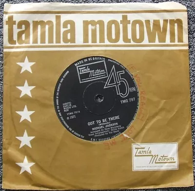 MICHAEL JACKSON - Got To Be There (1971) Tamla Motown  Excellent UK 45 • £3.50