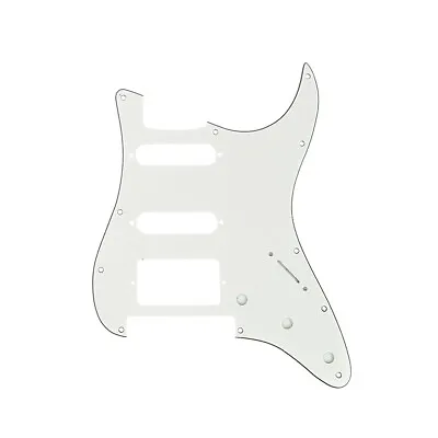 £12.07 • Buy Musiclily Pro 3Ply Parchment HSS Floyd Bridge Pickguard For Fender Strat Guitar