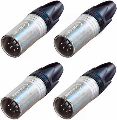 (4 Pack) Neutrik NC5MXX 5Pin DMX Lighting Plug Male XLR Cable Connector • $26.99