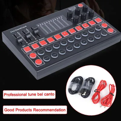 13-Live Sound Effects M9 Audio Interface Voice Changer Sound Mixer Board Sound • $27.56