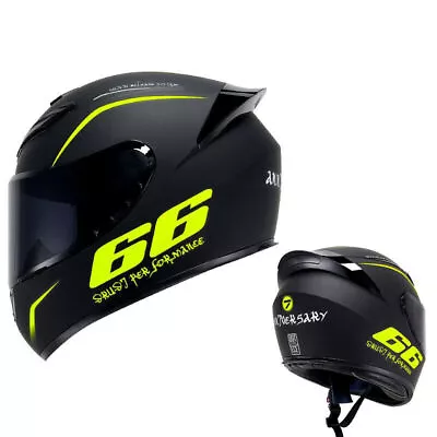 Motorcycle Helmet DOT ECE Certified Full Face Motocross Racing Helmet Men Women • $89.99