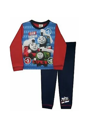 £4.99 • Buy Boys Thomas The Tank & Friends Team Thomas Pyjamas Age 12-18 Months To 3-4 Years