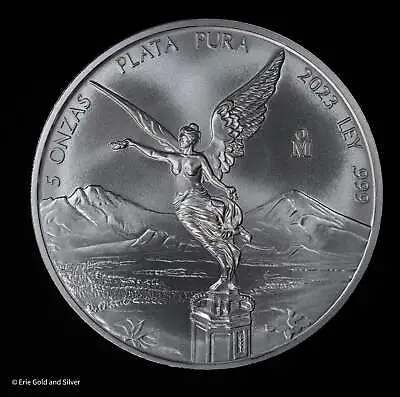 2023 Mo Mexico 5 Oz Silver Libertad Onza | UNC BU | In Hand Ready To Ship • $178.95