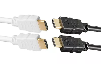 HDMI Cable 2.0 4K ARC 2160p Ultra HD 0.5m 1m 2m 3m 5m 10m 15m 20m Short Long • £1.90