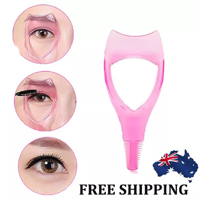 3In1 Eyelash Mascara Guard Makeup Cosmetic Lash Applicator Brow Comb Guide Tool • $1.29