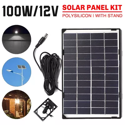 100W Solar Panel Kit Trickle 12V Battery Charger For Car Van Caravan RV Boat UK • £14.99