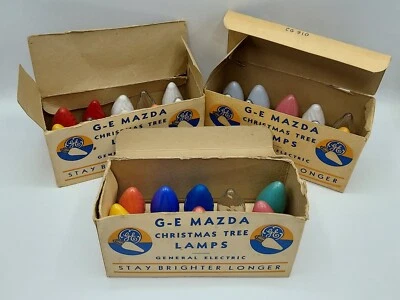 $49.99 • Buy Vintage C 9.5 Christmas Tree Lamps - Lot Of 30 Lights - G-E Mazda - Untested