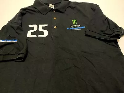 AMA Monster Energy Supercross FIM Championship Track Crew Polo Shirt XL 25 NEW • $38.99