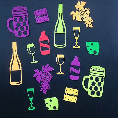 Food & Drink Die Cuts -  Sets Of 16 In Assorted Colours • £2.25