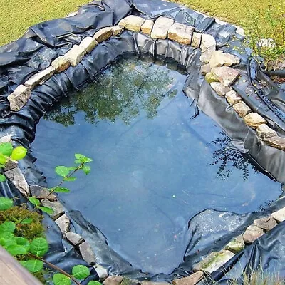 £7.95 • Buy 1.5m 2m 3m Garden Pond Liner Flexible & Thick 200gsm Heavy Duty Koi Fish Pond