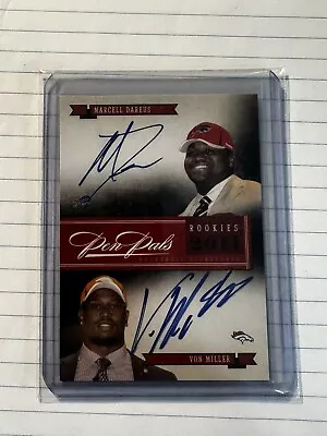 2011 Von Miller/Marcell Dareus DUAL Penpals RC ON CARD AUTO 25/25🔥🔥RARE • $84.99