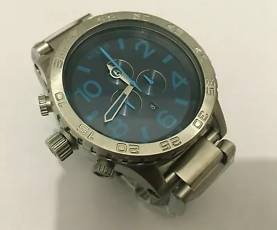 £160 • Buy Nixon Men's 51-30 Silver Stainless Steel Chronograph Watch