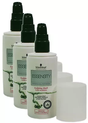3 X Schwarzkopf Essensity Sculpting Mash 150ml Medium Style Control • £8.49