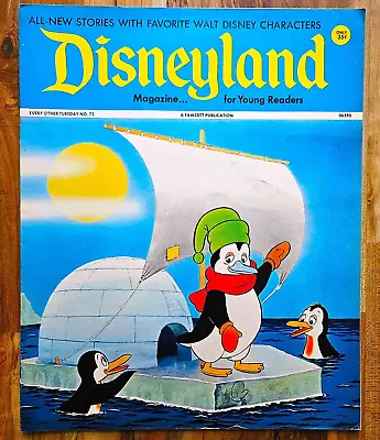 Vintage 1973 Disneyland Magazine #72 With Pablo Penguin Cover • $6.99