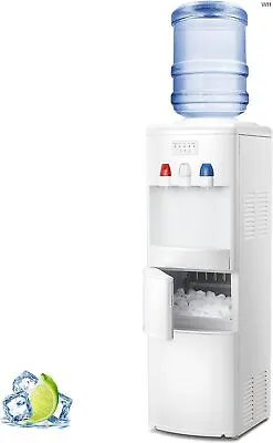 Water Cooler Top Loading Water Dispenser Built-in Ice Maker 4 Temperature White • $278.99