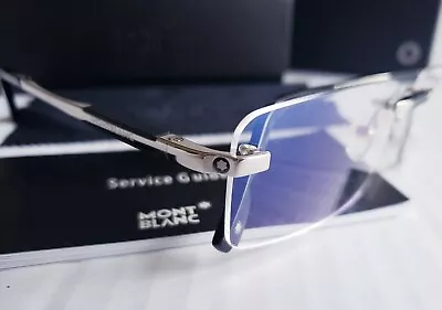 🔥🔥🔥new Mont Blanc Mb0349 C1 Authentic Eyeglasses Frame Silver 52-18 140  • $259
