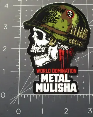 METAL MULISHA Full Jacket Skull Helmet Skate STICKER Motocross Skateboard Decal • $3.49