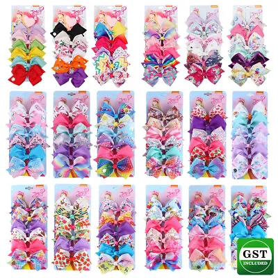 6pcs Girls Fashion Hair Accessories Party Gift Signature For Jojo Siwa Bows AU • $6.43