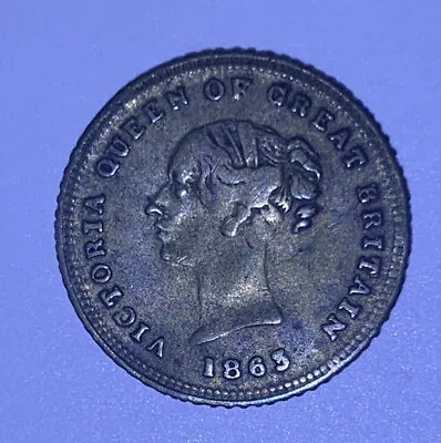 1863 Queen Victoria Prince Of Wales Model Half Sovereign • $12