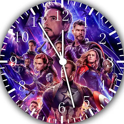 The Avengers Endgame Wall Clock 10  Will Be Nice Gift And Room Wall Decor G12 • $17.95