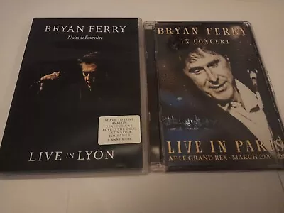 £20.88 • Buy Bryan Ferry Live In Lyon (Nuits De Fourviere) & Paris Concert DVD Collection VGC